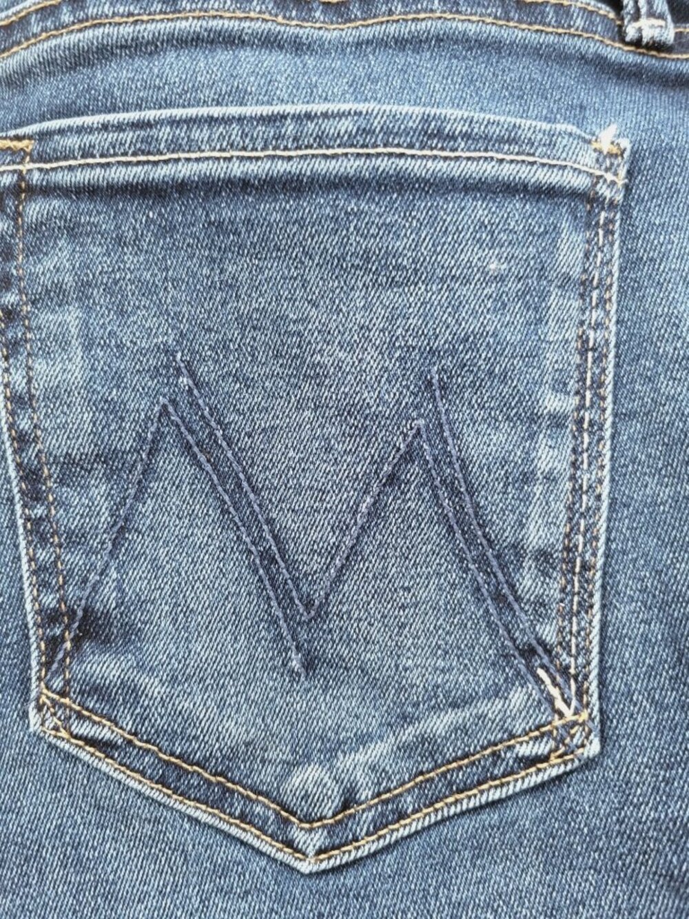 Mother The Lil Doozy Fray Jeans 30 Petite Scorchin Hot Mid Rise Flare leg denim - Picture 5 of 13